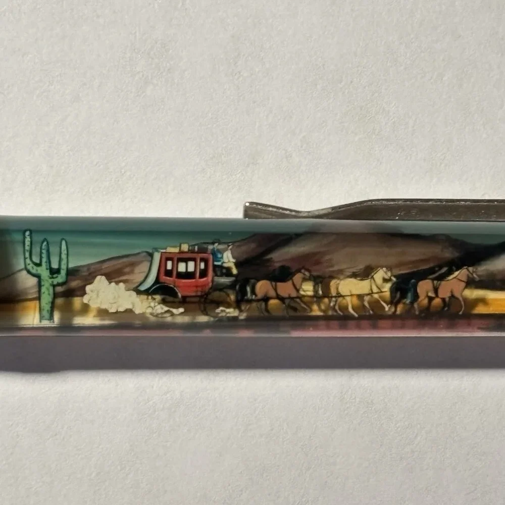 Wells Fargo & Co Bank Floaty Pen Horse Drawn Stagecoach Moves Advertising Promo